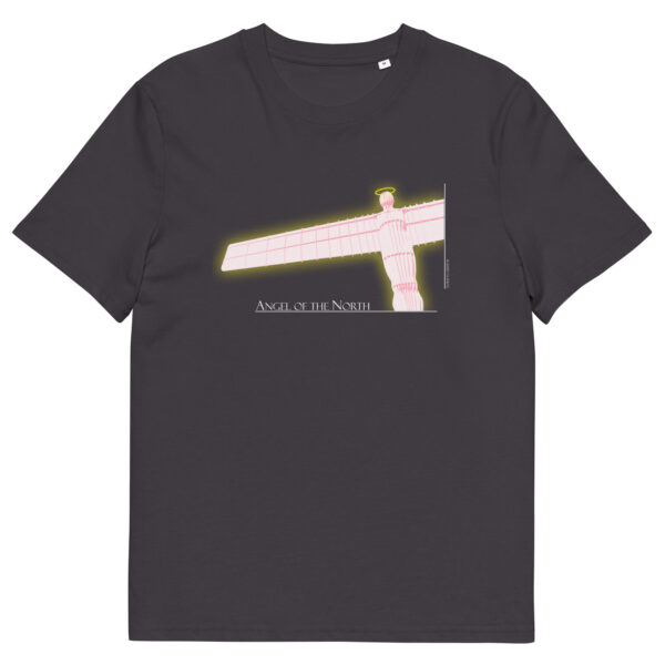 Angel of the North (Pink) Unisex organic cotton t-shirt